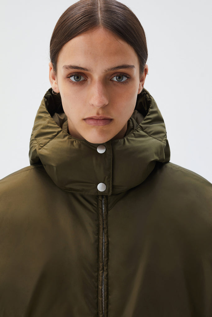 BREKKA Dublin Parka - army green - detail