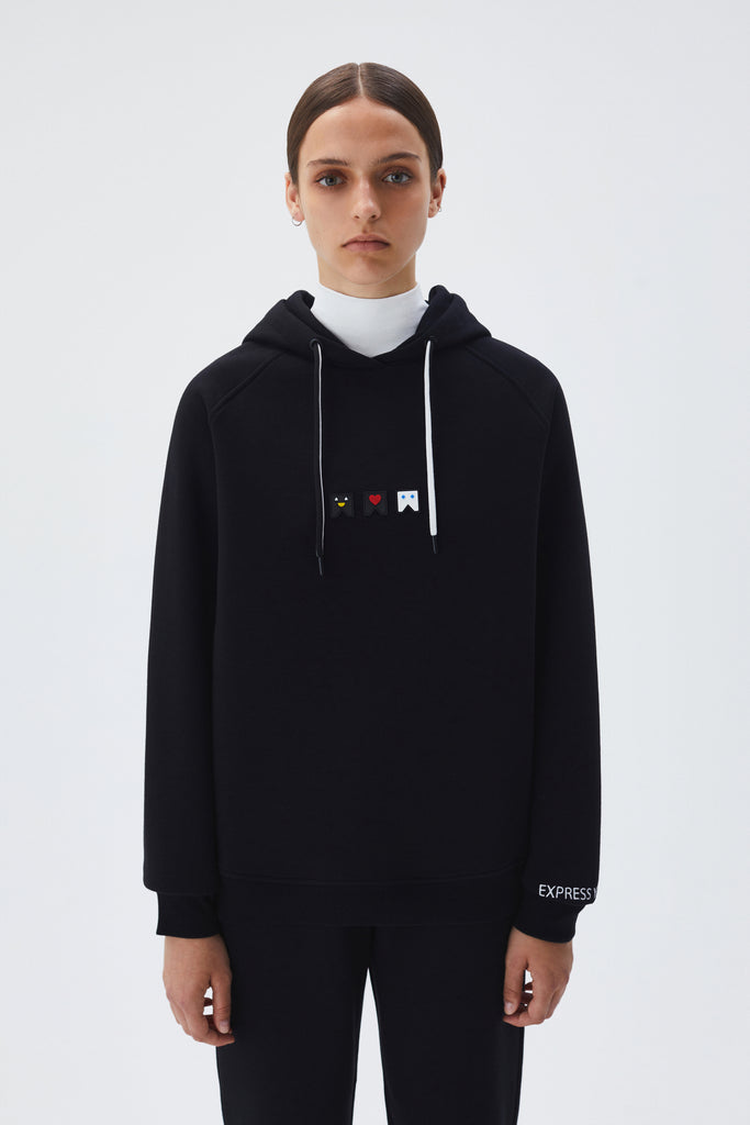 BREKKA Graz Hoodie - black - front